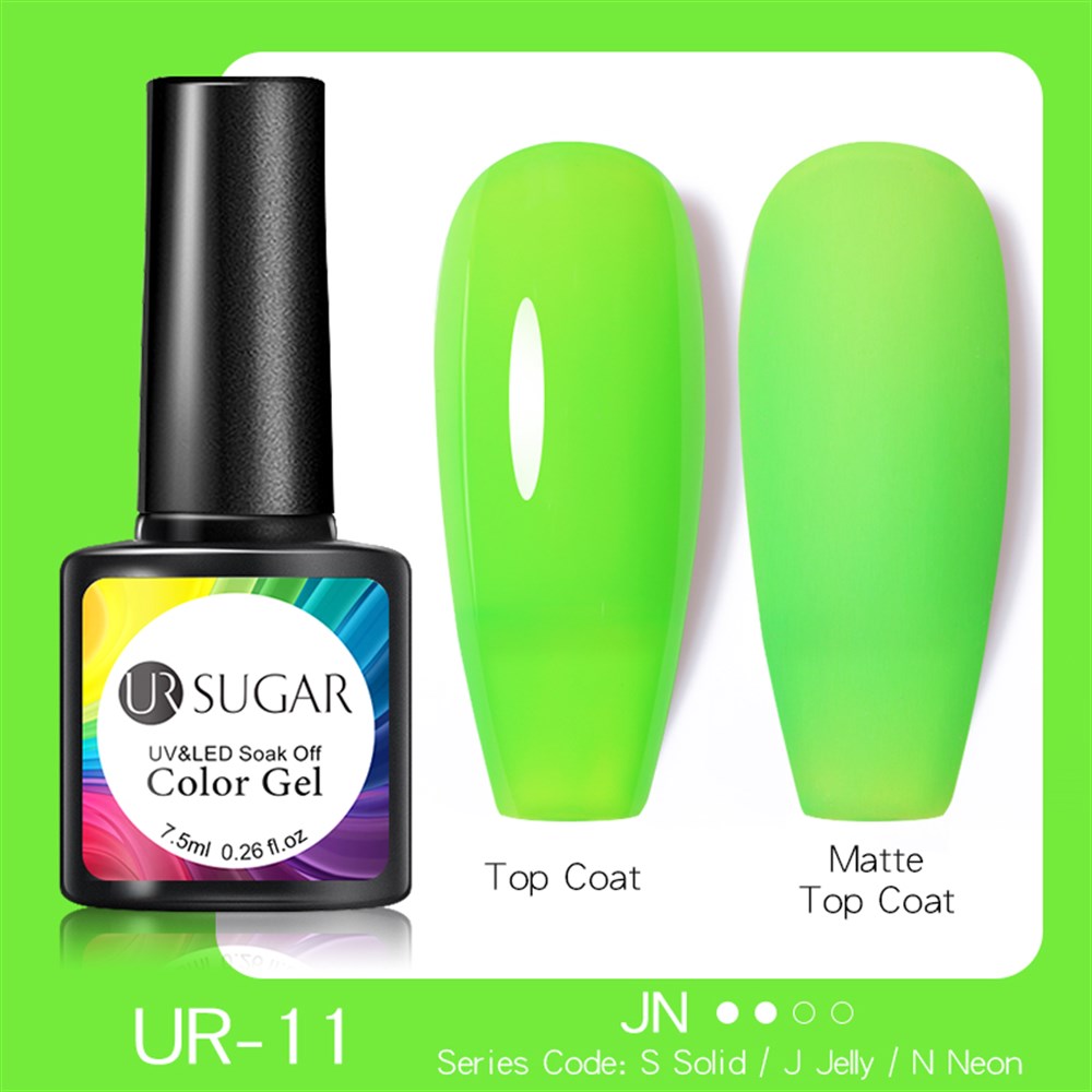 UR SUGAR Neon (Floresan)Oje Karanlıkta Parlayan Kalıcı Oje 11
