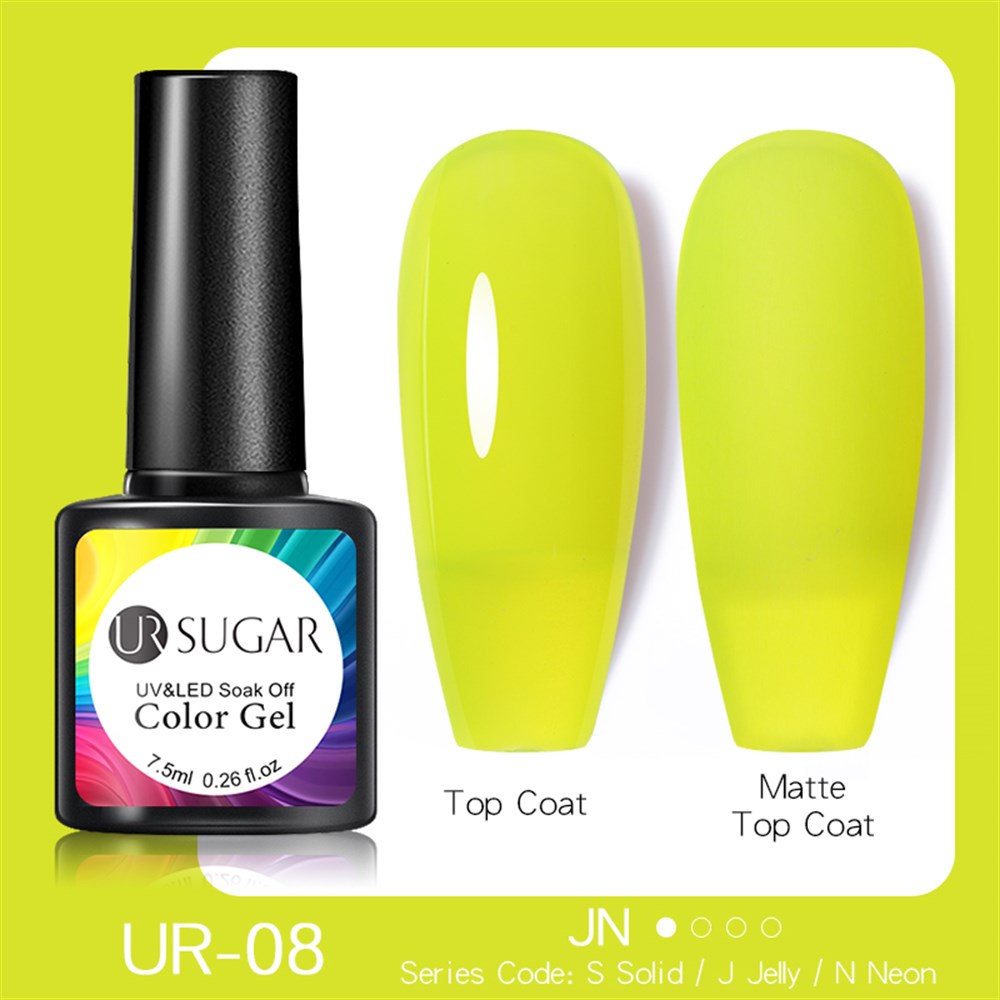 UR SUGAR Neon (Floresan)Oje Karanlıkta Parlayan Kalıcı Oje 08