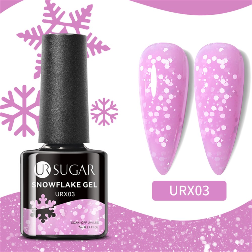 UR SUGAR SNOW FLAKE NAIL GEL URX03