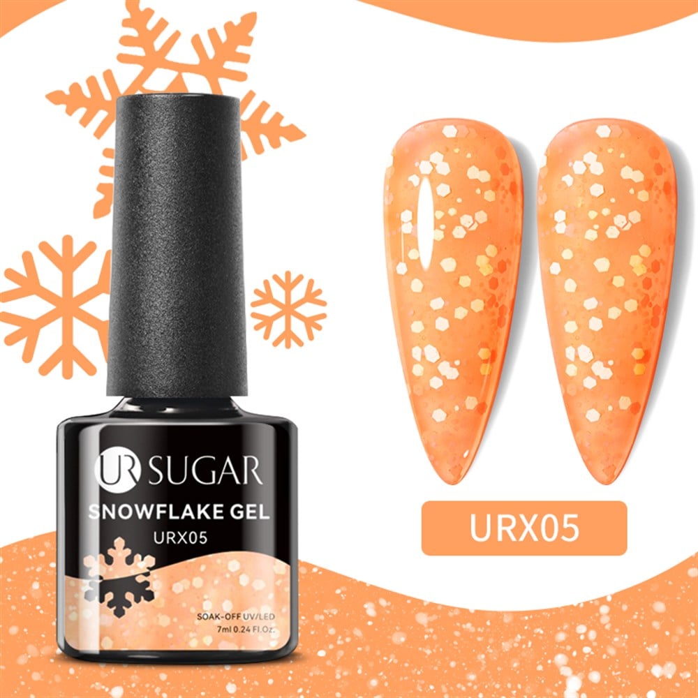UR SUGAR SNOW FLAKE NAIL GEL URX05