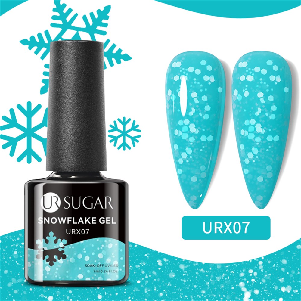 UR SUGAR SNOW FLAKE NAIL GEL URX07