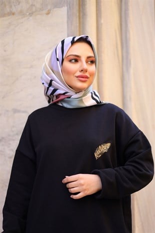 Nova Desen Twill Eşarp Renkli