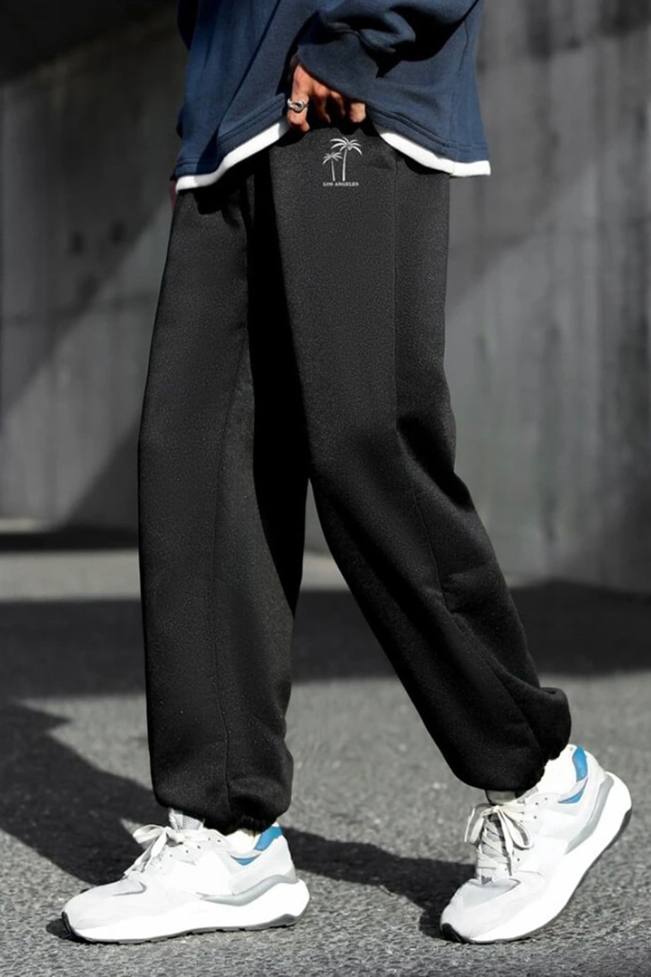 Los Angeles Siyah Oversize Eşofman Altı - www.northlondon.com.tr