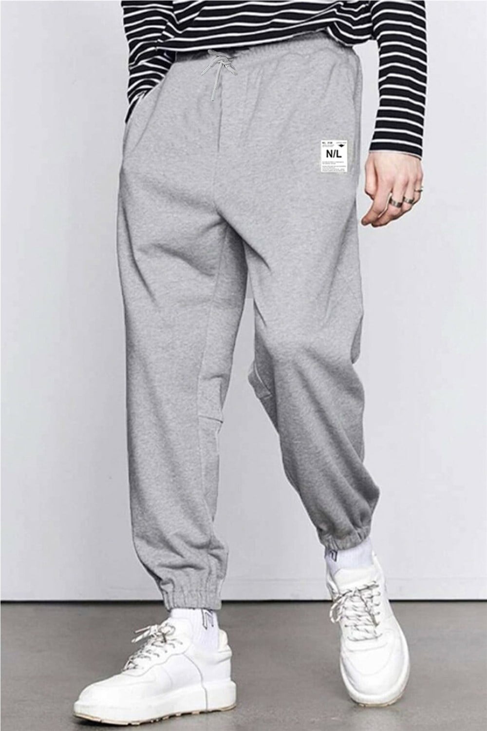 North London Erkek Oversize Kalıp Gri N/L Eşofman Altı - www.northlondon.com.tr