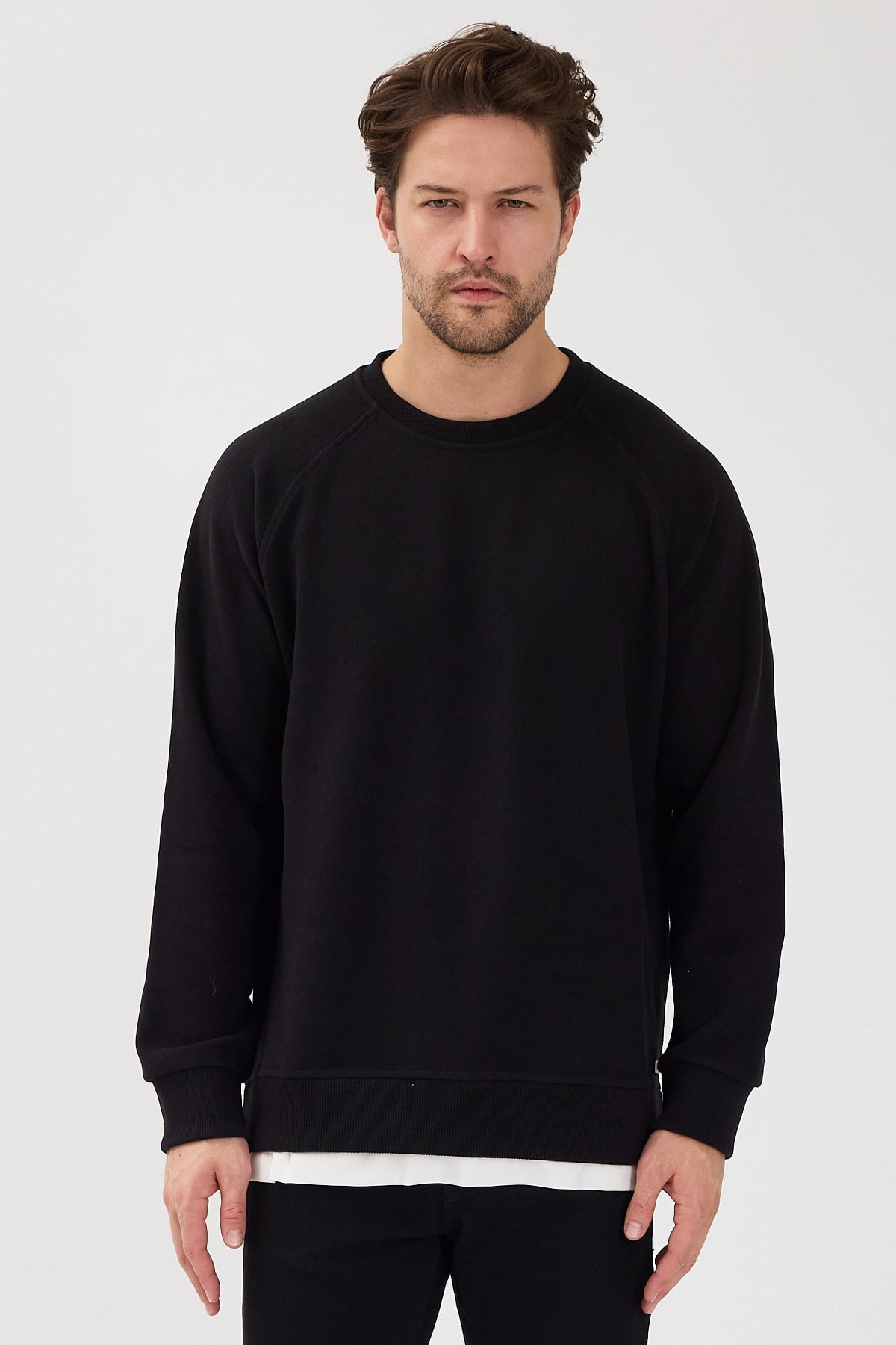 Bisiklet Yaka SLNK Siyah Sweatshirt - www.northlondon.com.tr