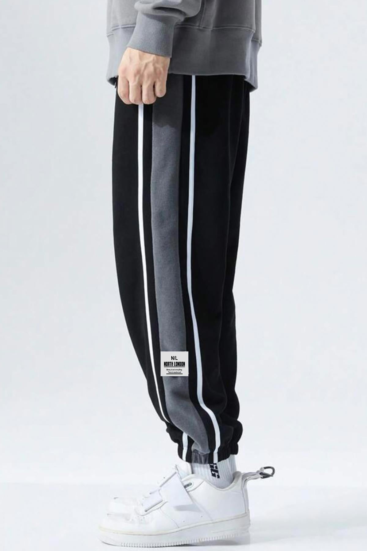 Siyah Garnili Oversize Eşofman Altı - www.northlondon.com.tr