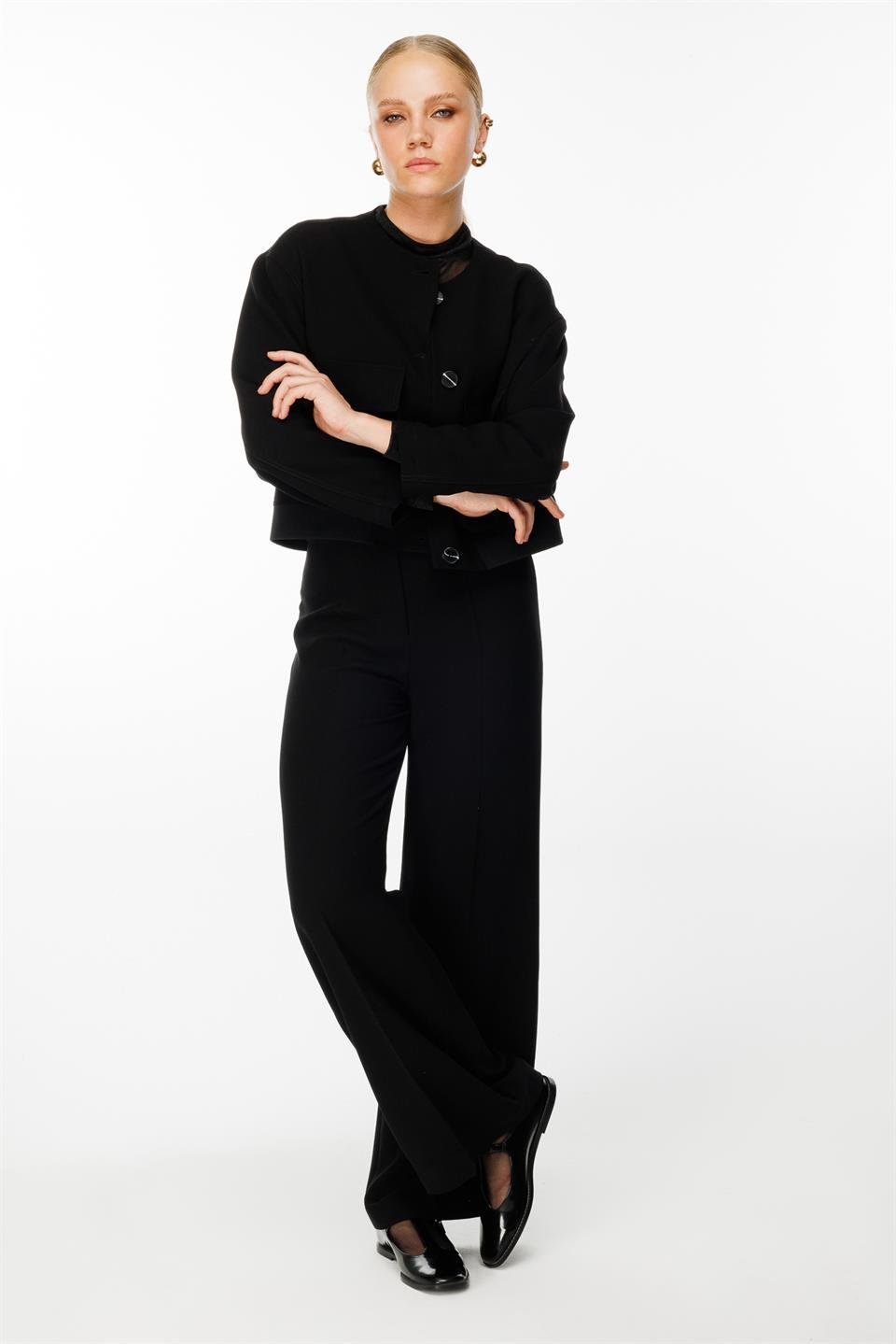 2li Bomber Ceket Pantolon Takım SİYAH