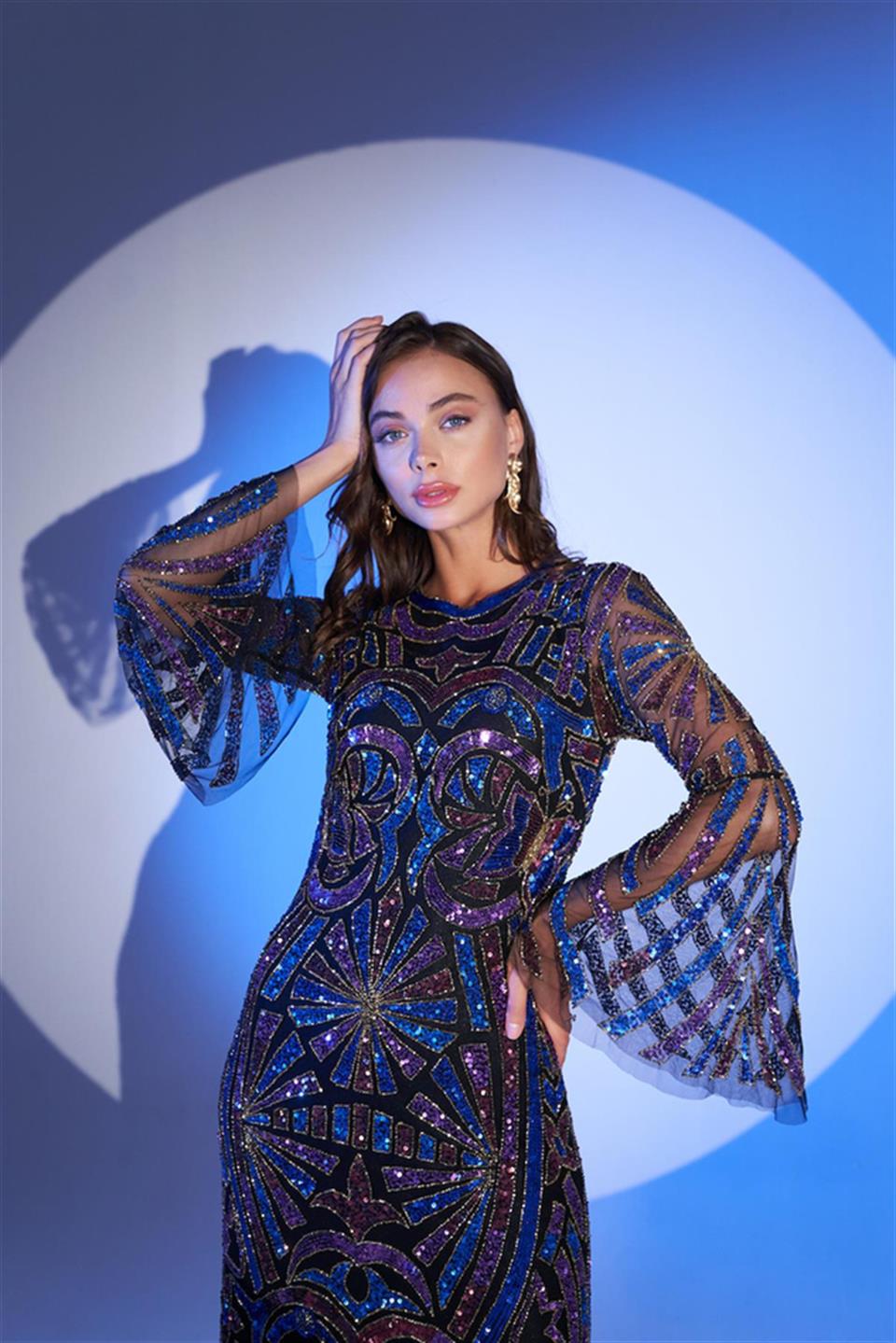 Fully Special Stone Long Evening Dress