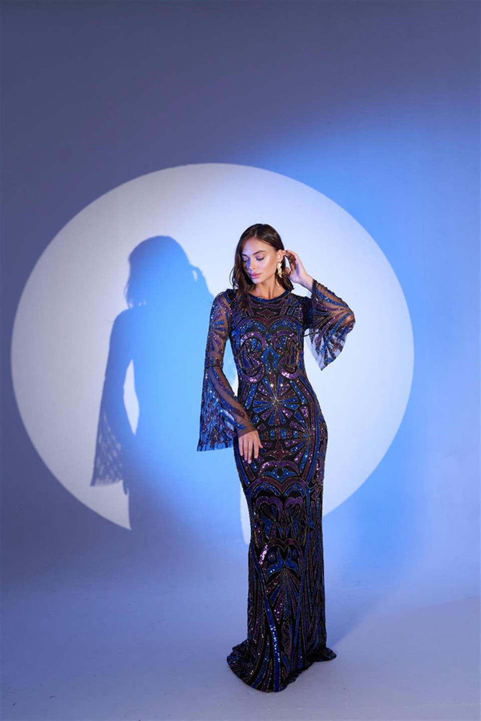 Fully Special Stone Long Evening Dress