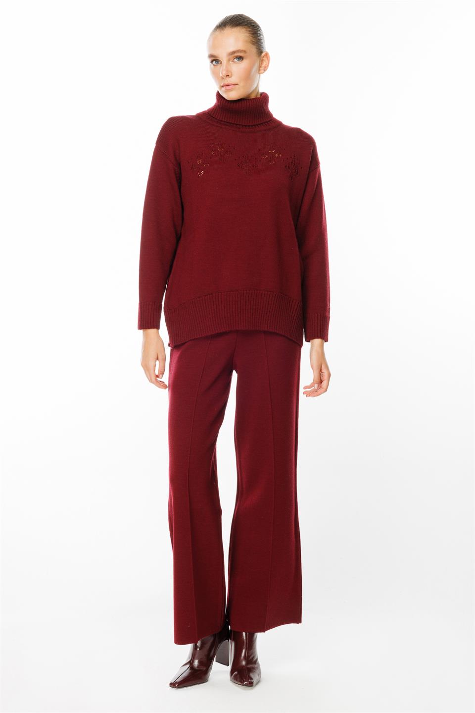 Elastic Waist Knitwear Trousers 