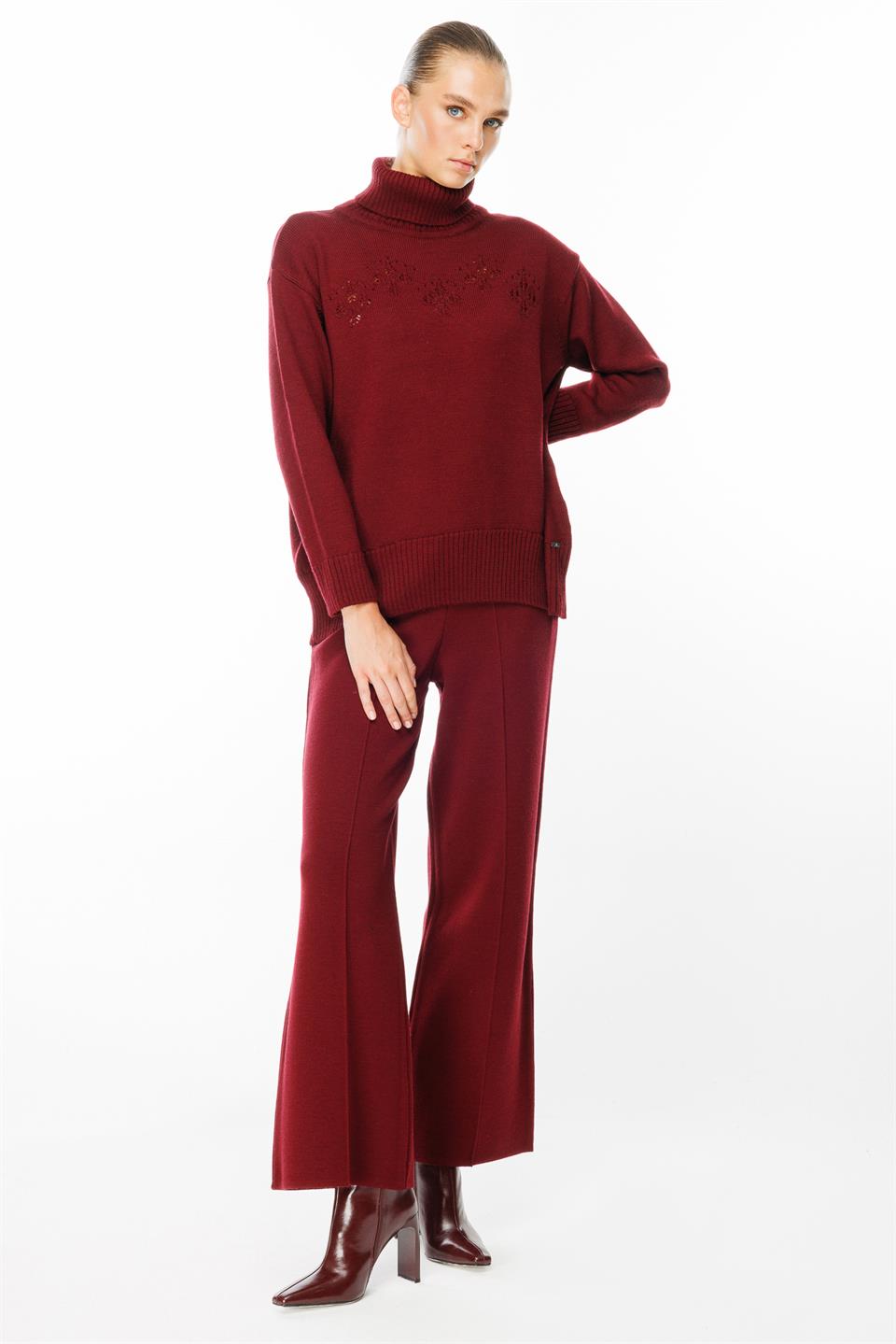Elastic Waist Knitwear Trousers 