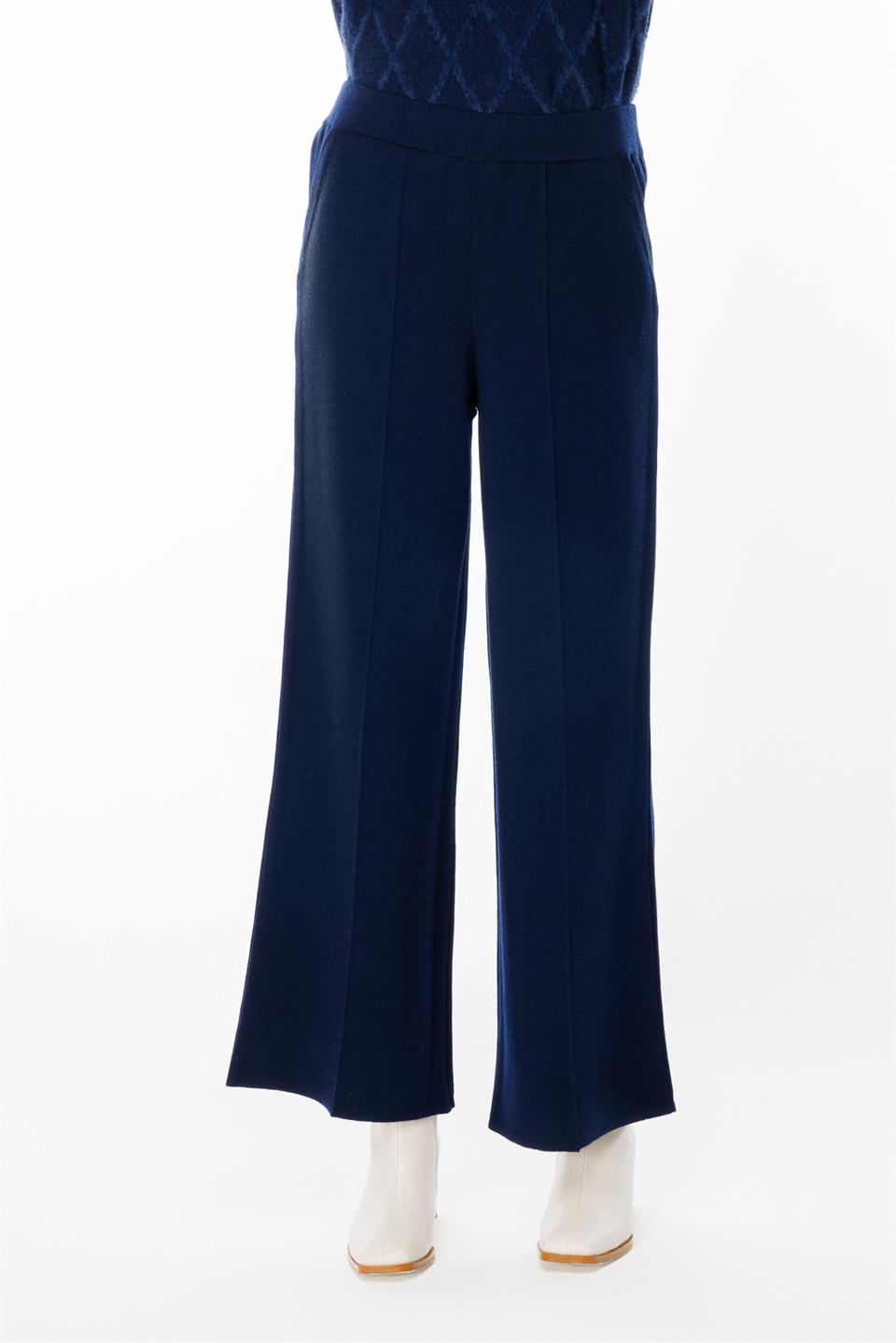 Elastic Waist Knitwear Trousers 