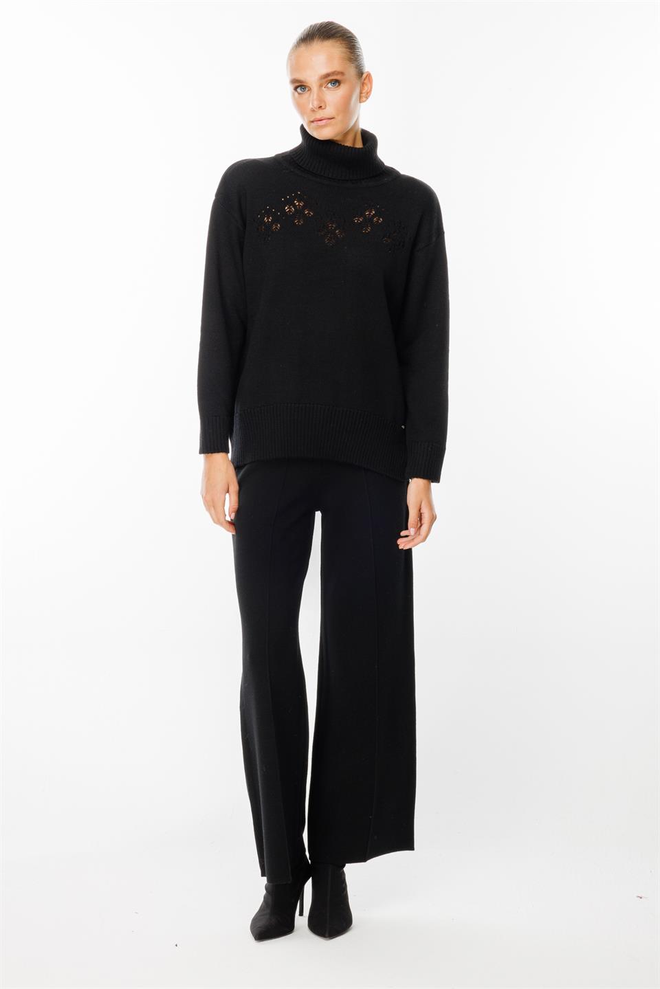 Elastic Waist Knitwear Trousers 
