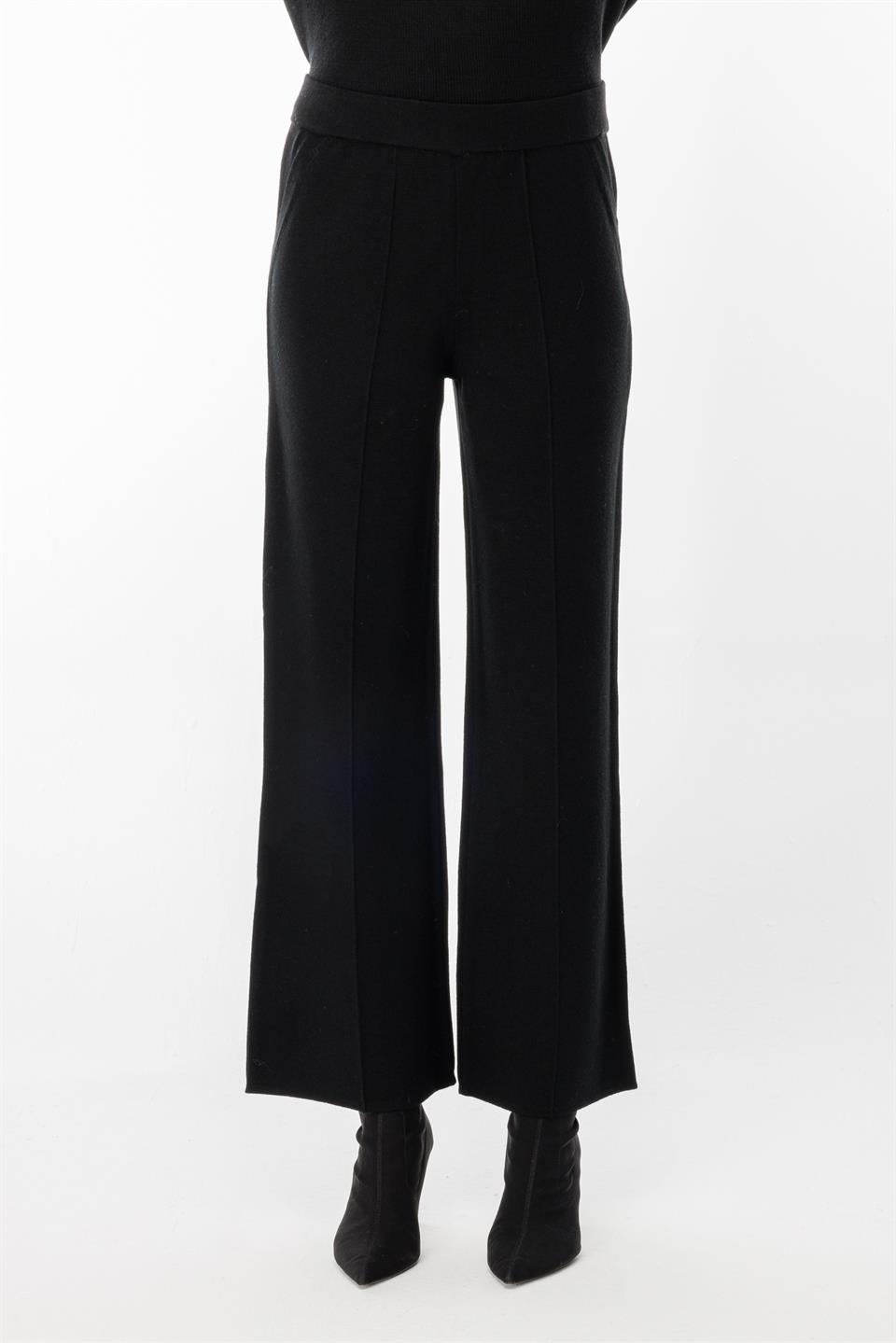 Elastic Waist Knitwear Trousers 