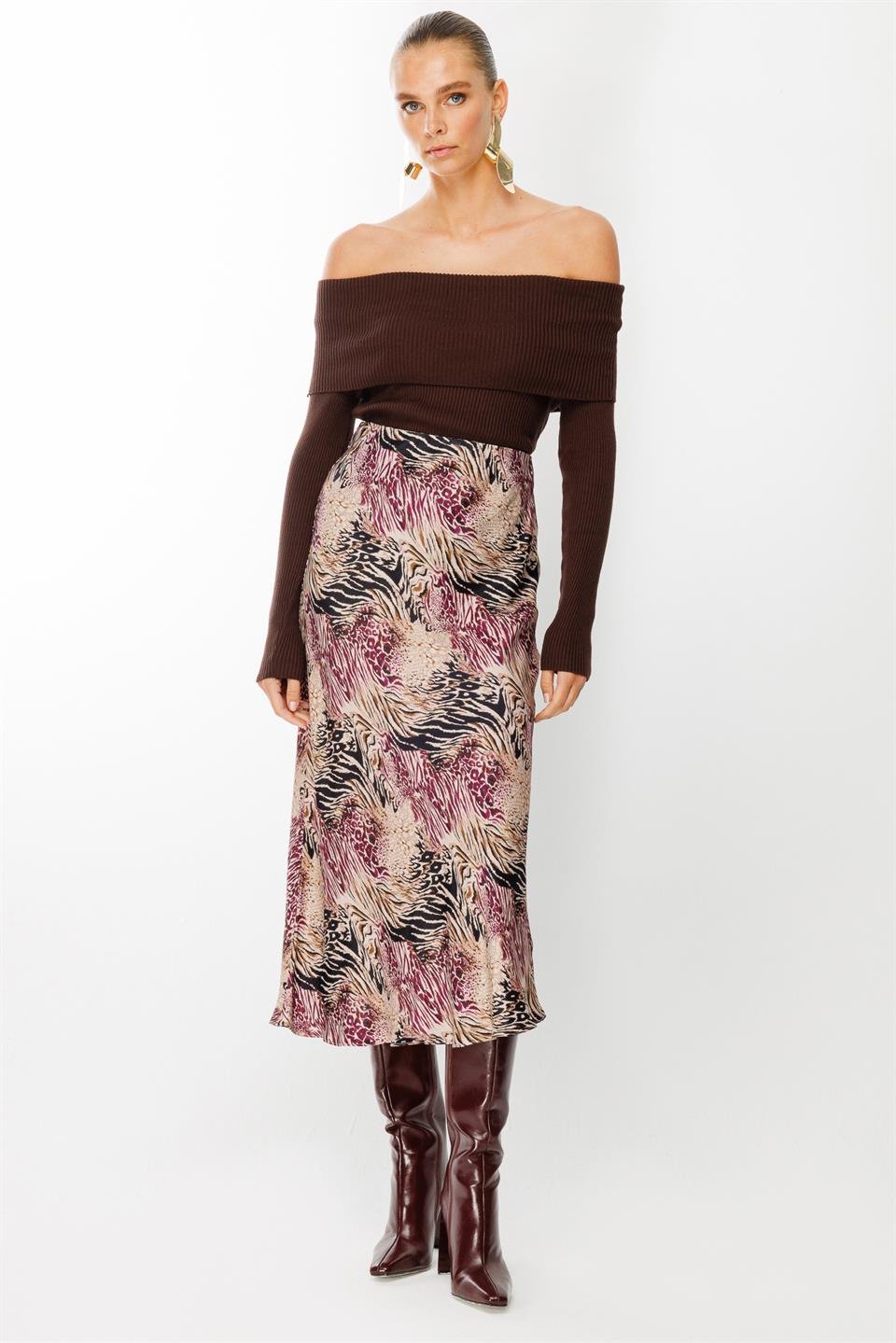 Beli Lastikli Verev Etek MOR