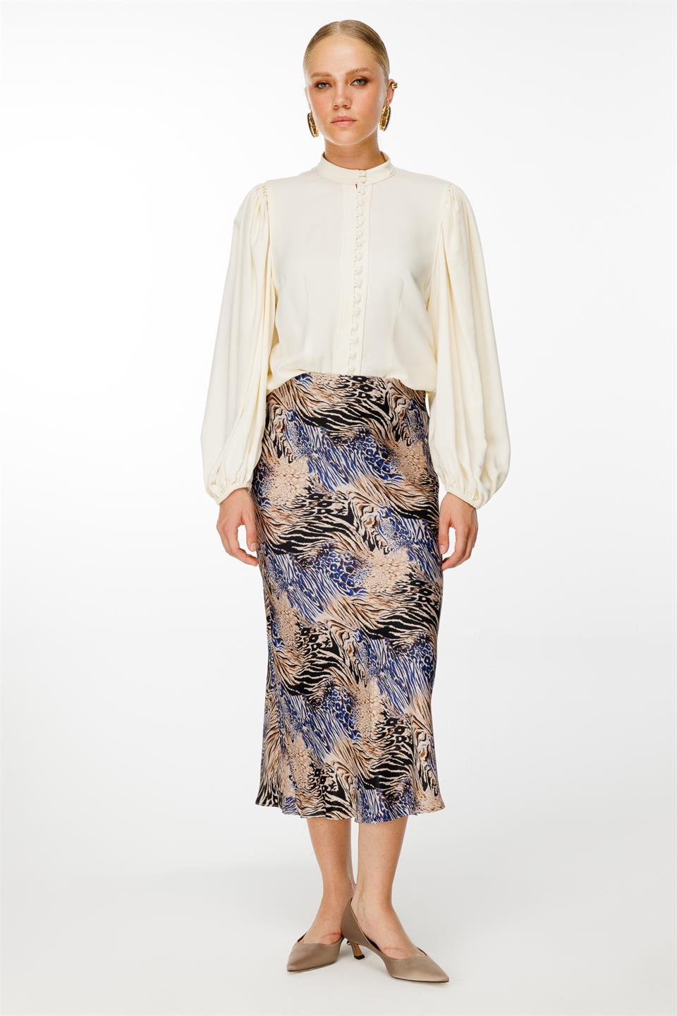 Beli Lastikli Verev Etek SAKS