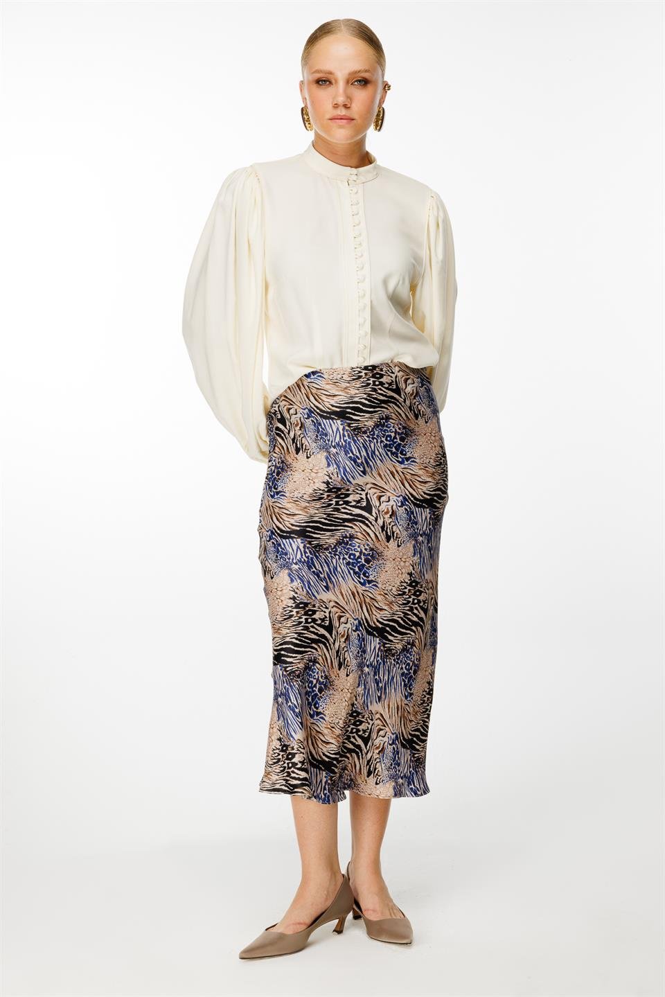 Beli Lastikli Verev Etek SAKS