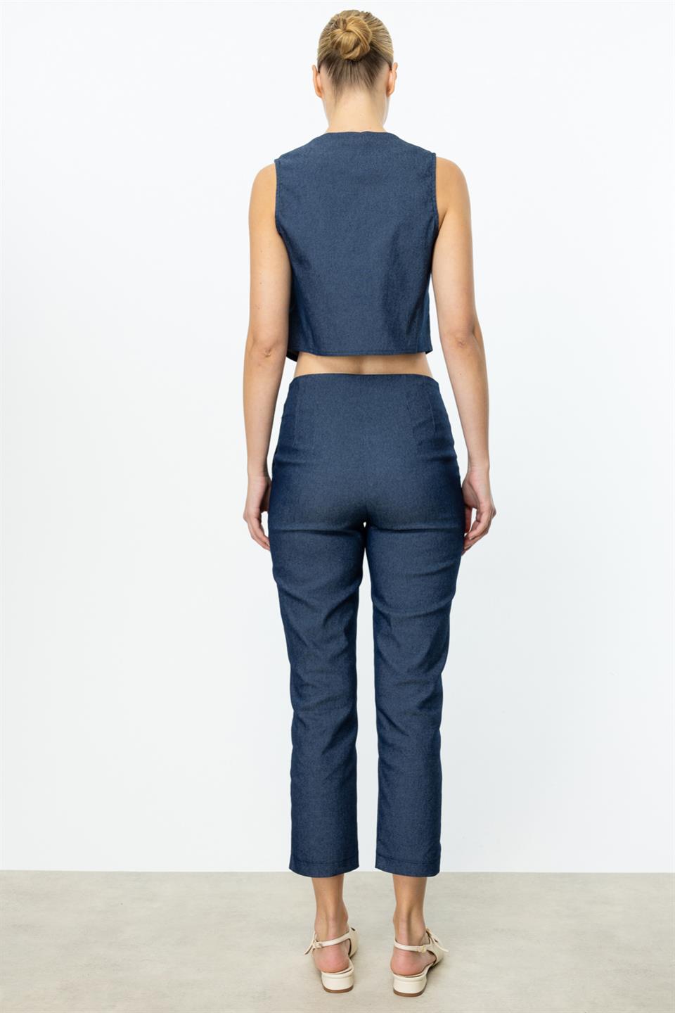 Çimalı Dar Pantolon LACİVERT