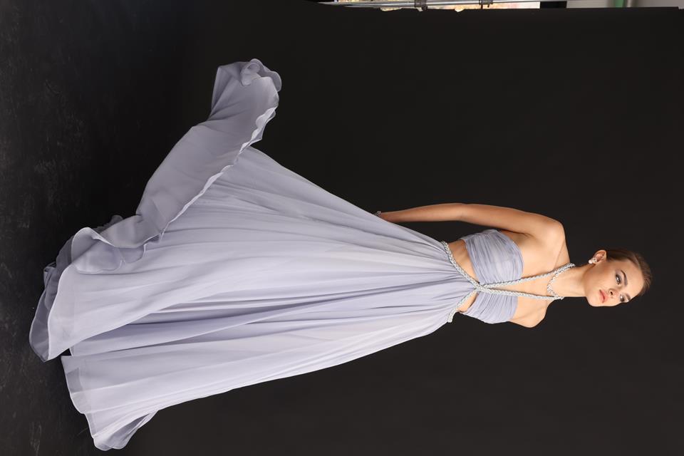 Cut Out Detay Maxi Boy Elbise SİYAH