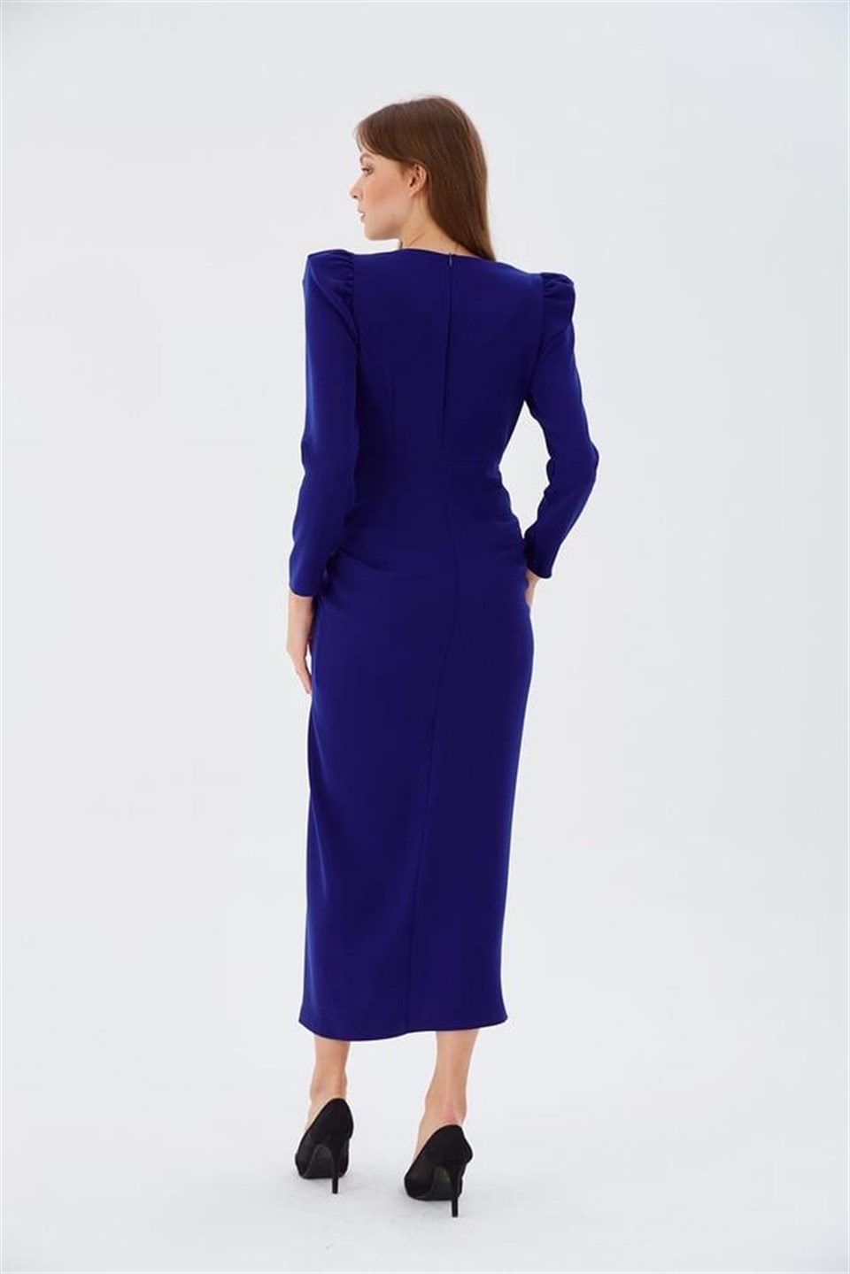 Fiyonklu Elbise MAVİ