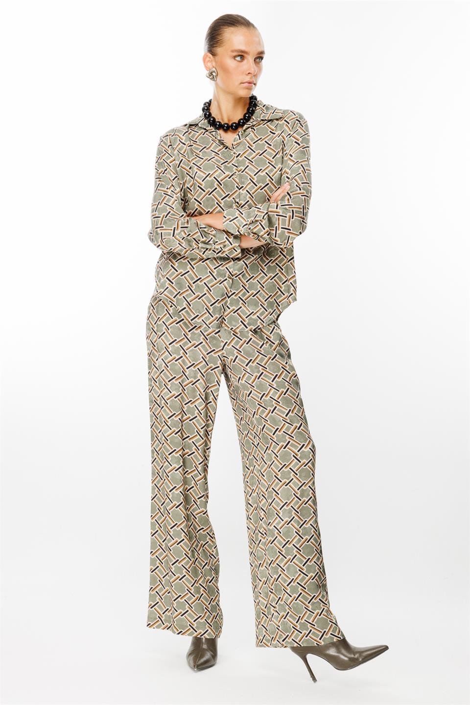 Gömlek Pantolon 2li Takım DESENLİ