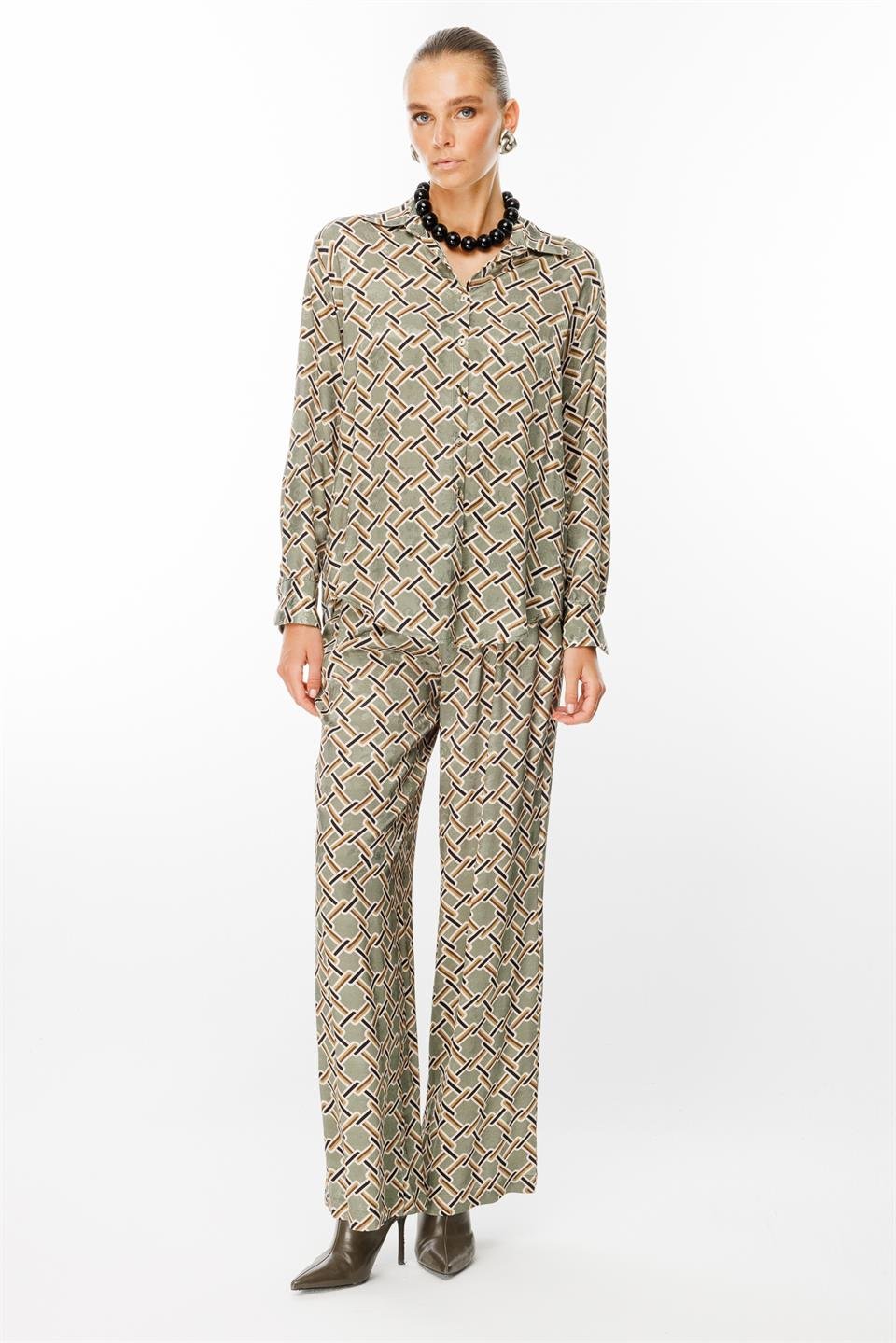 Gömlek Pantolon 2li Takım DESENLİ