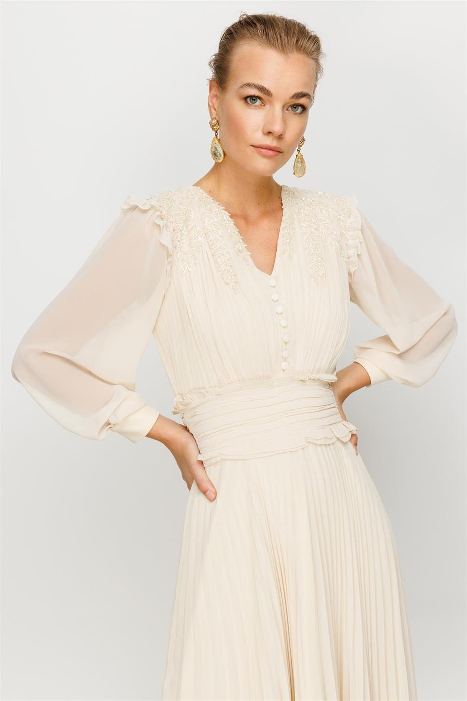 İşleme Detay Elbise TAŞ