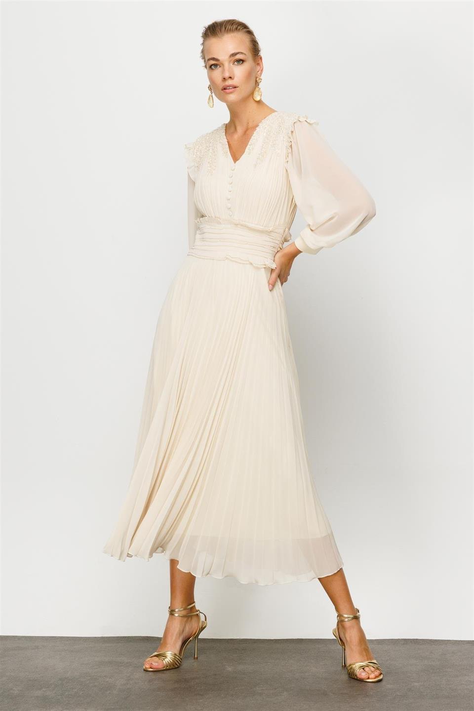 İşleme Detay Elbise TAŞ