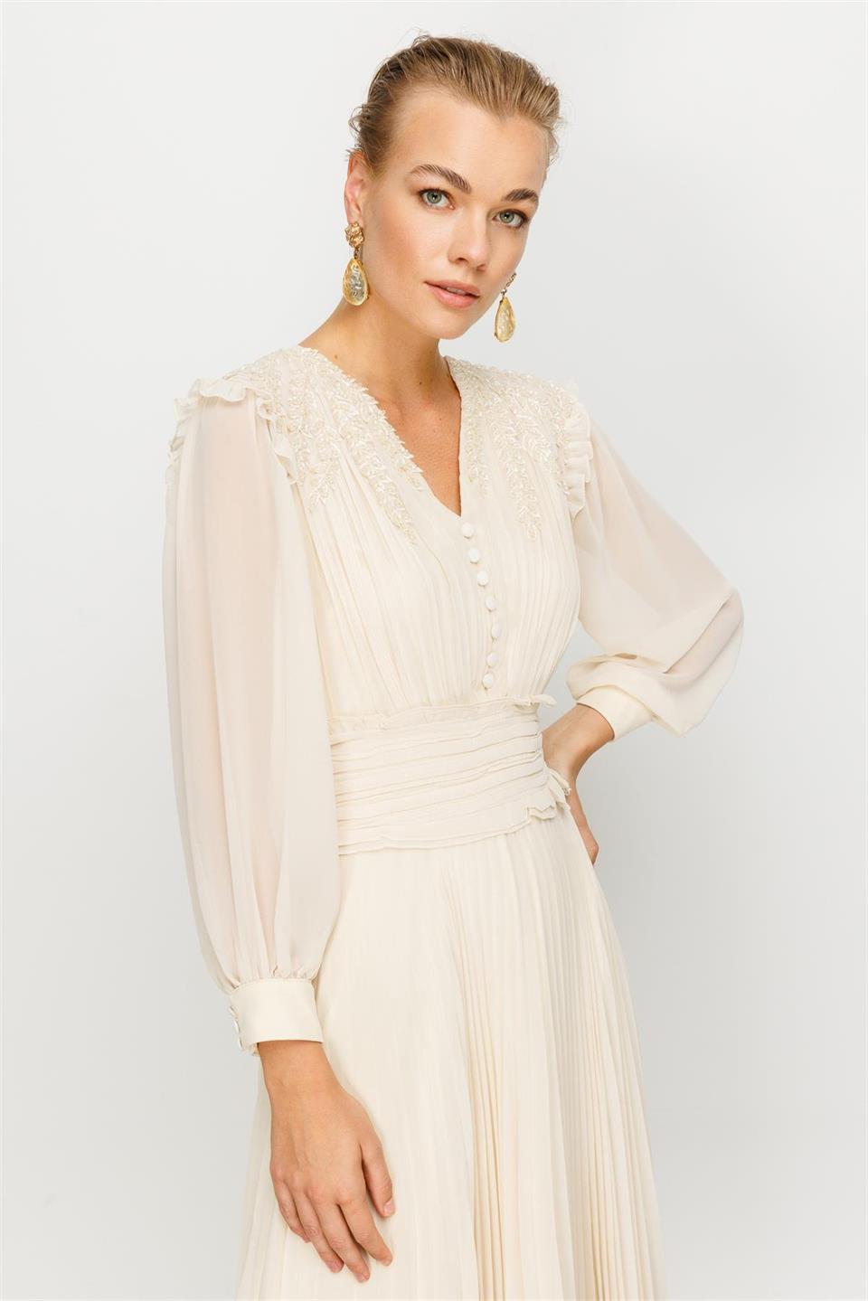 İşleme Detay Elbise TAŞ