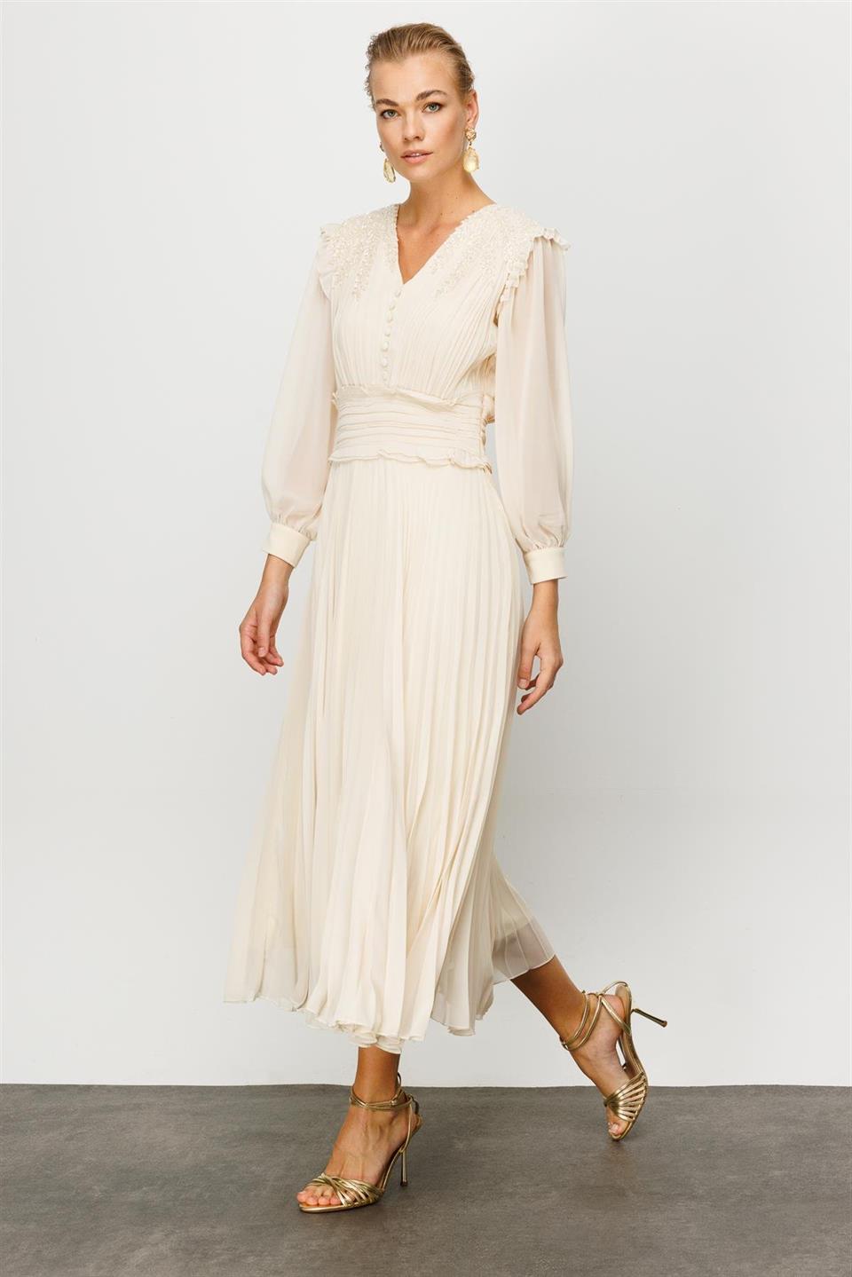 İşleme Detay Elbise TAŞ