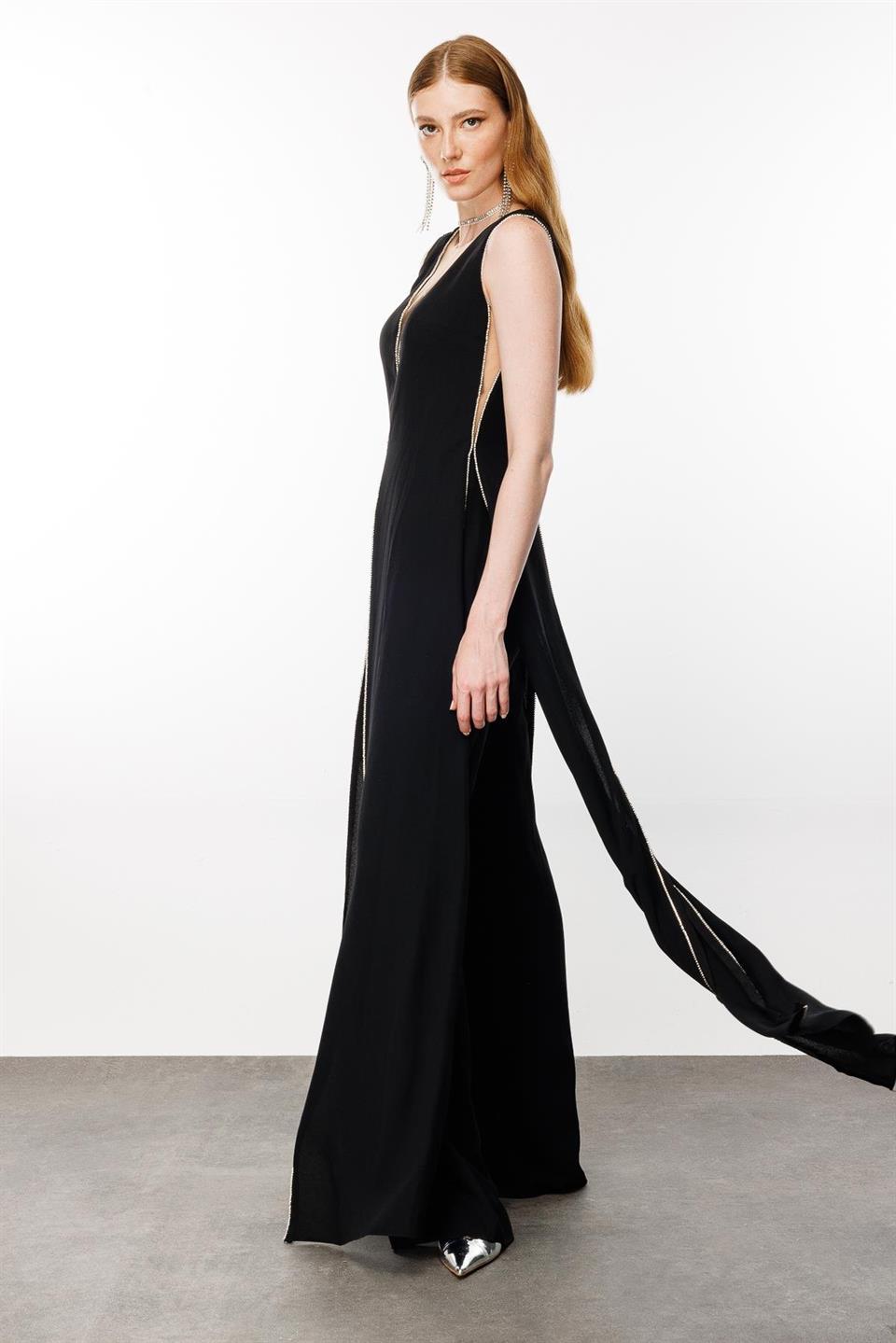 Embroidered Jumpsuit BLACK