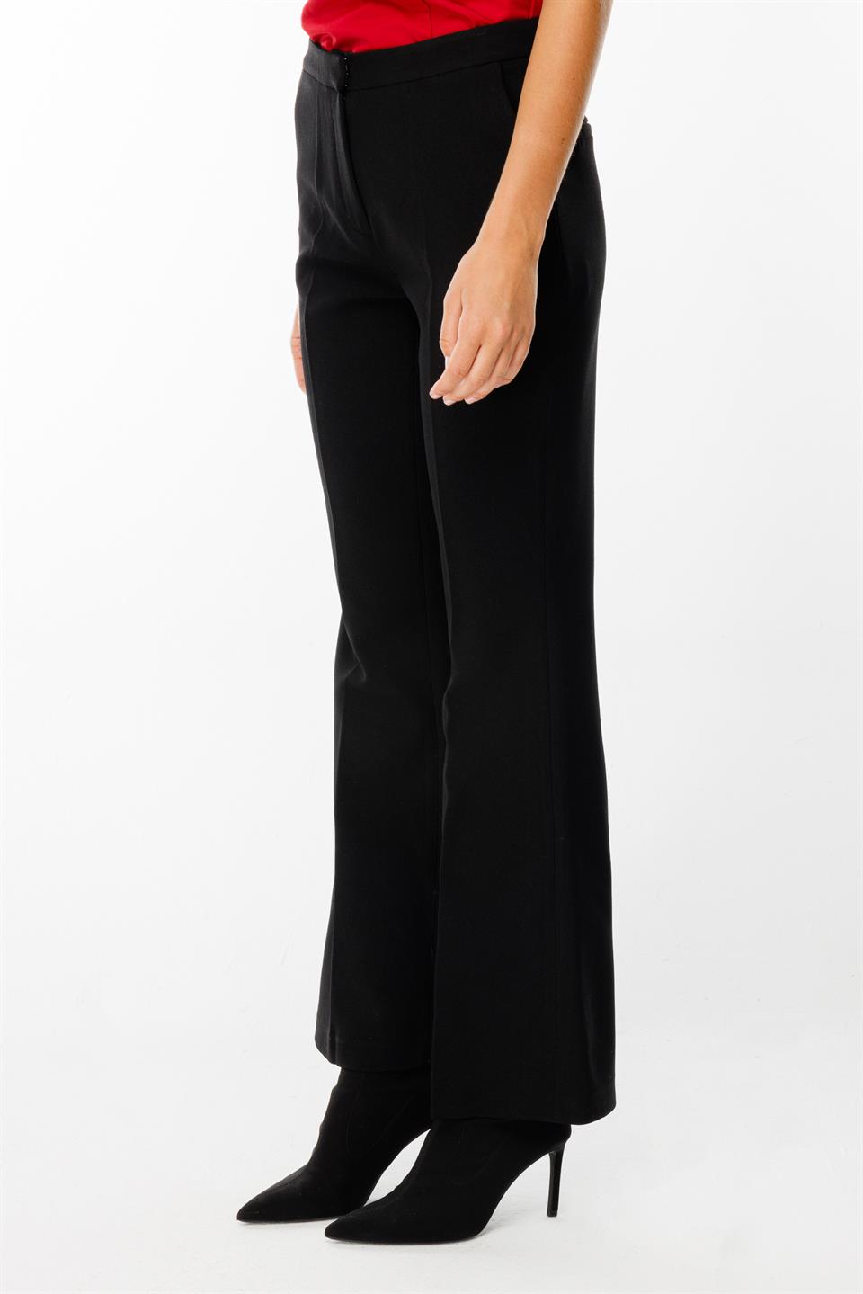 İspanyol Paça Pantolon SİYAH