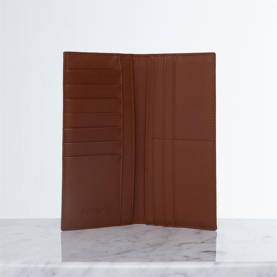Brown Genuine Leather Womens Wallet