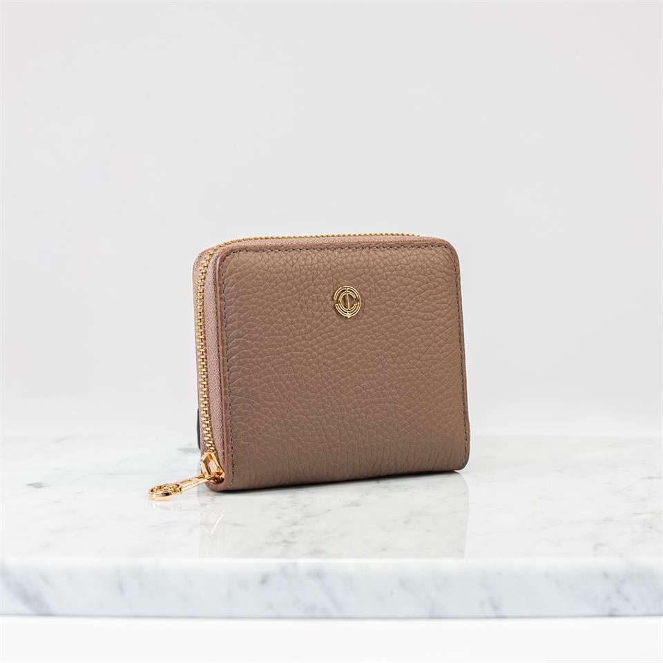 Brown Genuine Leather Womens Wallet