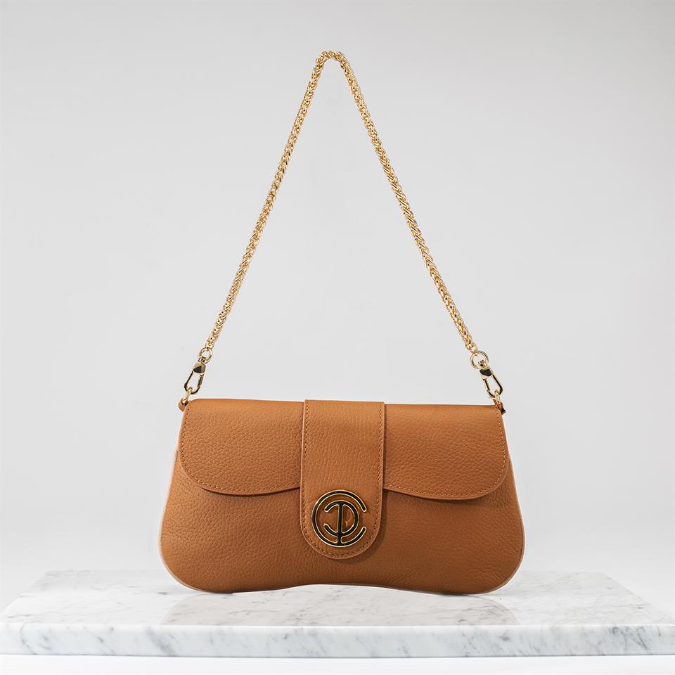 Brown Genuine Leather Womens Handbag