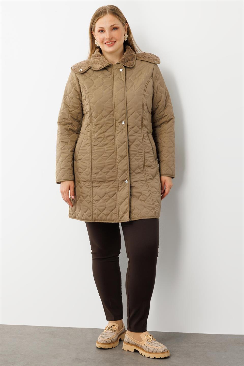 Hooded Coat MINK