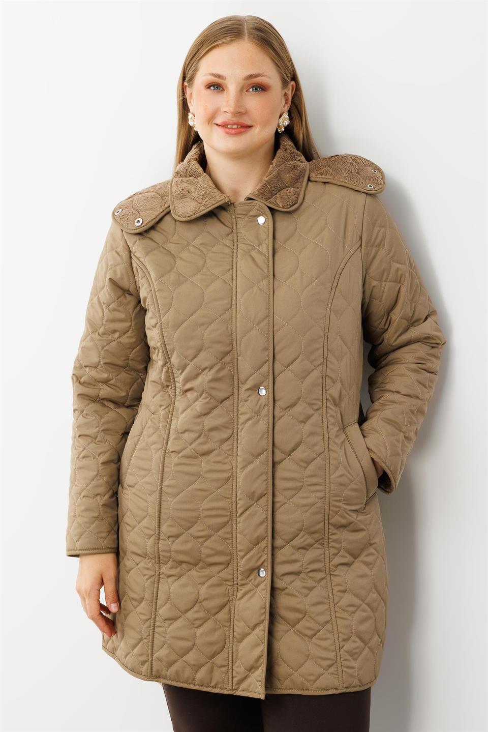 Hooded Coat MINK
