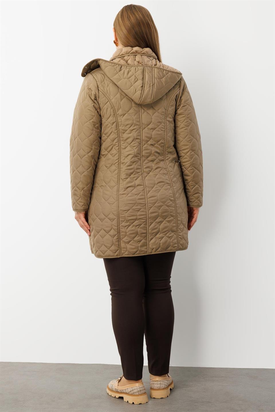 Hooded Coat MINK