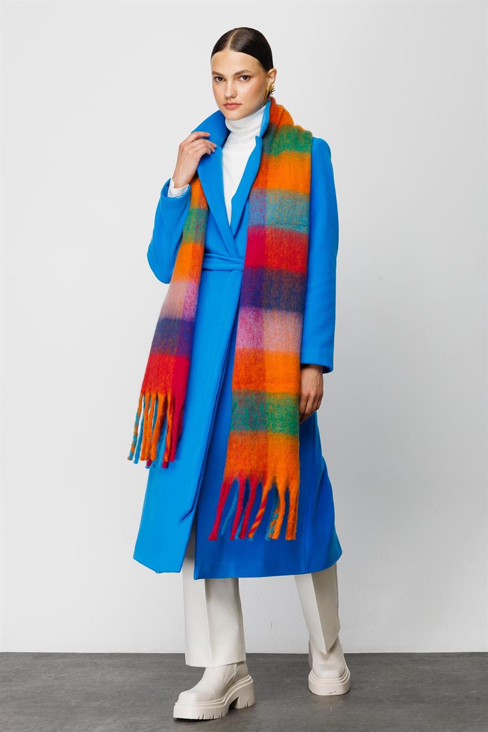 Stamp Coat TURQUOISE