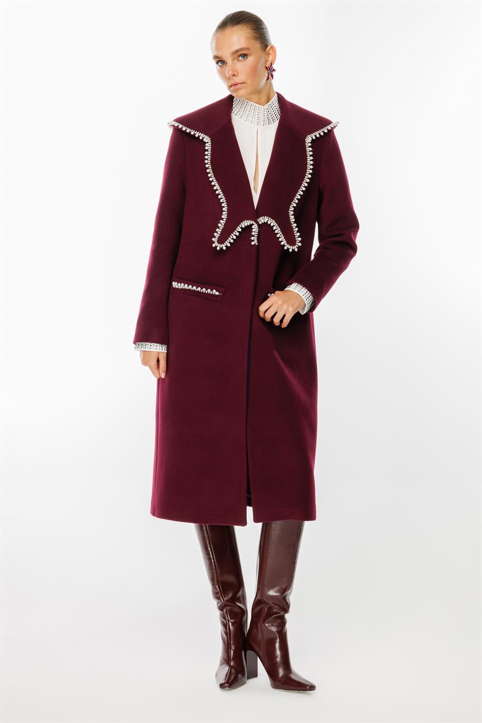 Kaşe Taş Şeritli Kaban MÜRDÜM