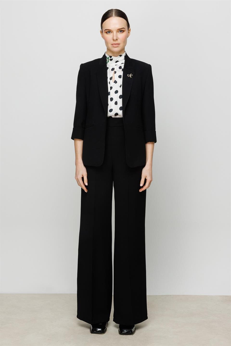 Kedi Aksesuarlı Ceket SİYAH