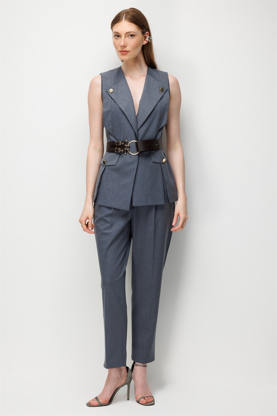 Double-Breasted Vest BLUE