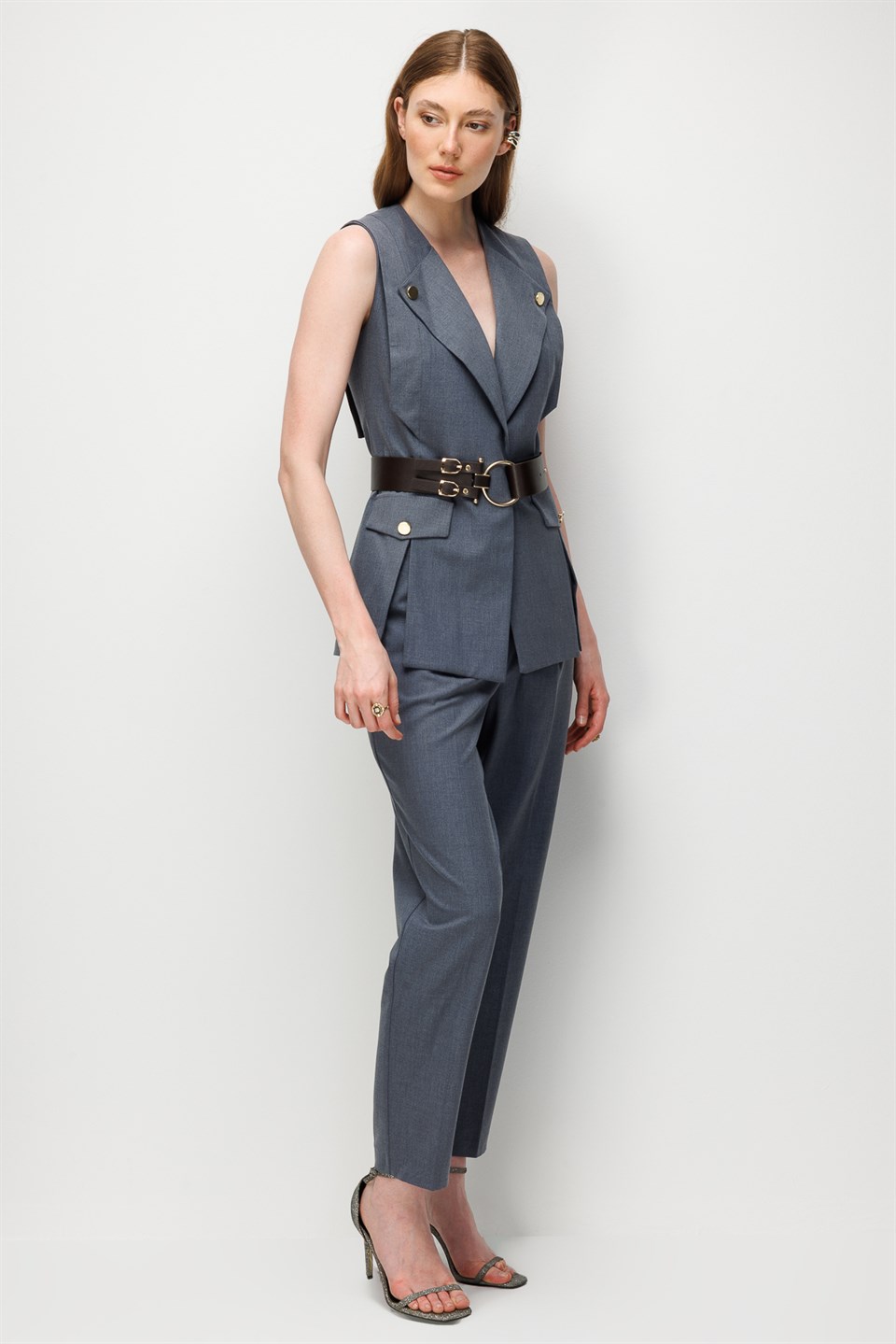 Double-Breasted Vest BLUE