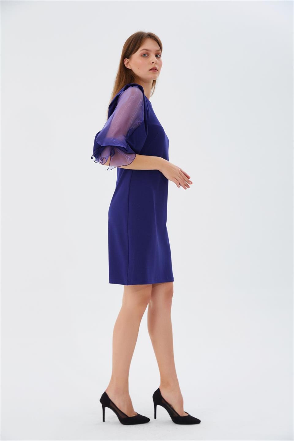 Organze Kol Elbise ÇİVİT