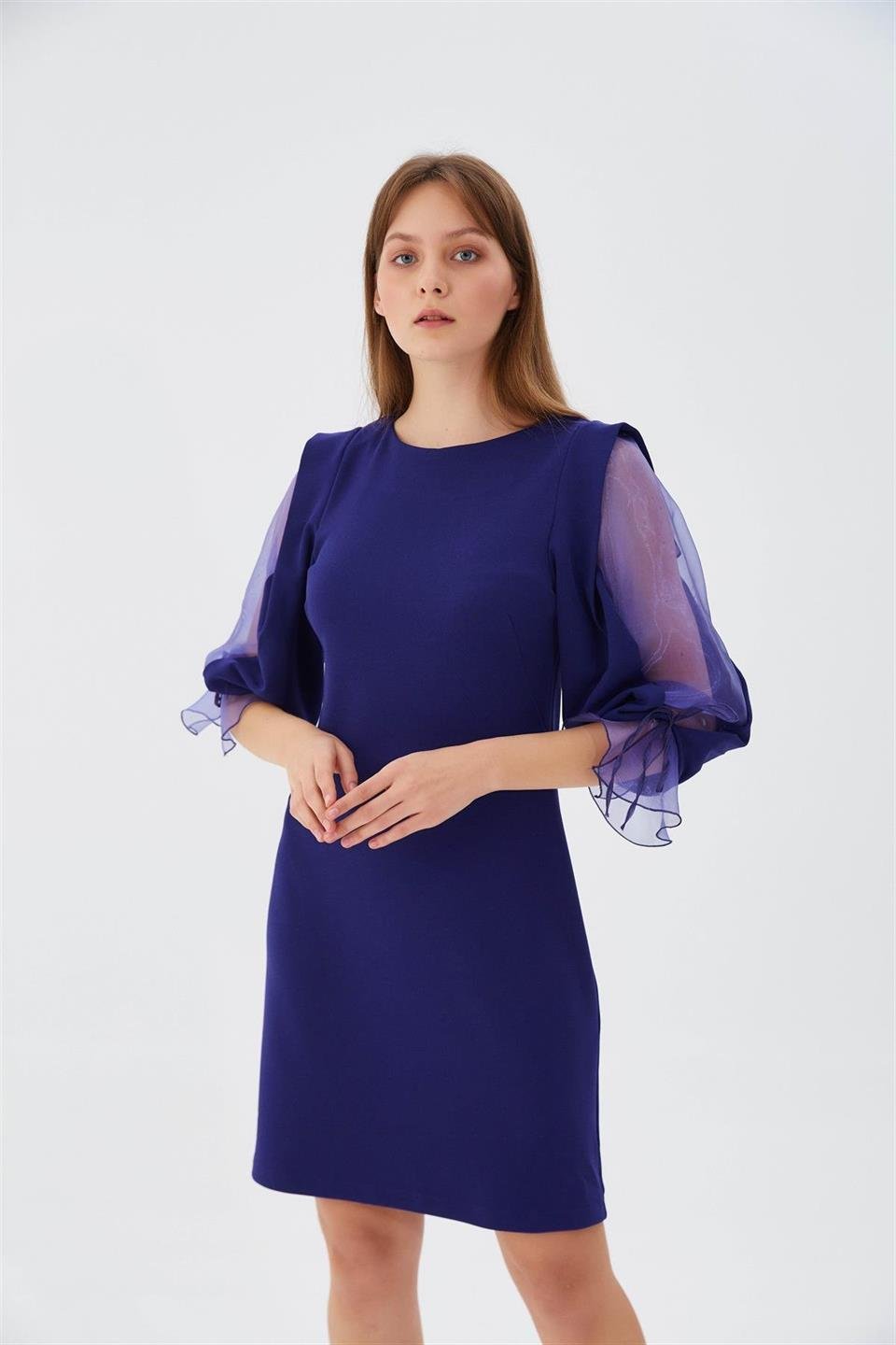 Organze Kol Elbise ÇİVİT