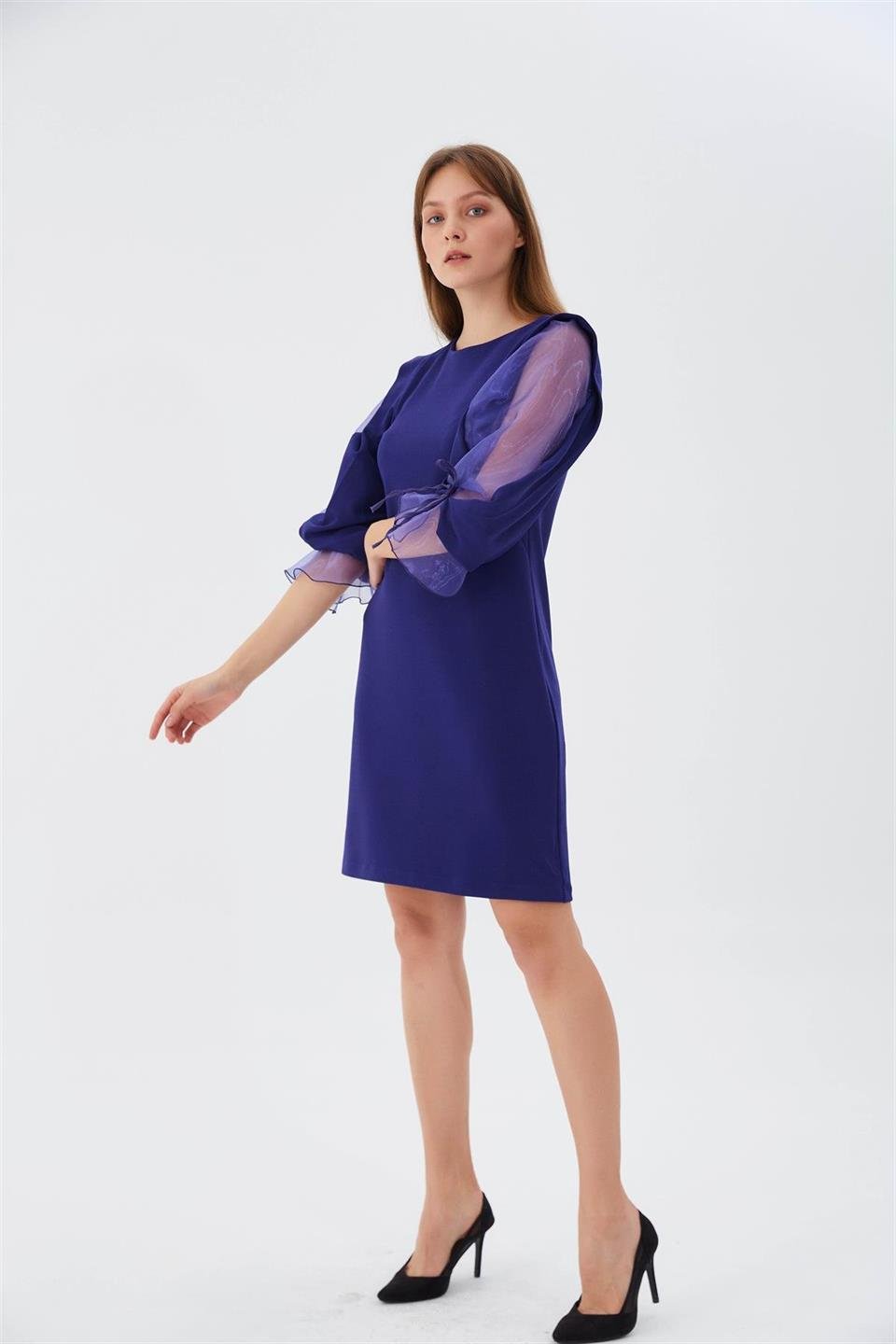 Organze Kol Elbise ÇİVİT