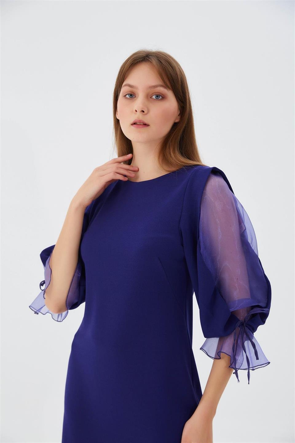 Organze Kol Elbise ÇİVİT