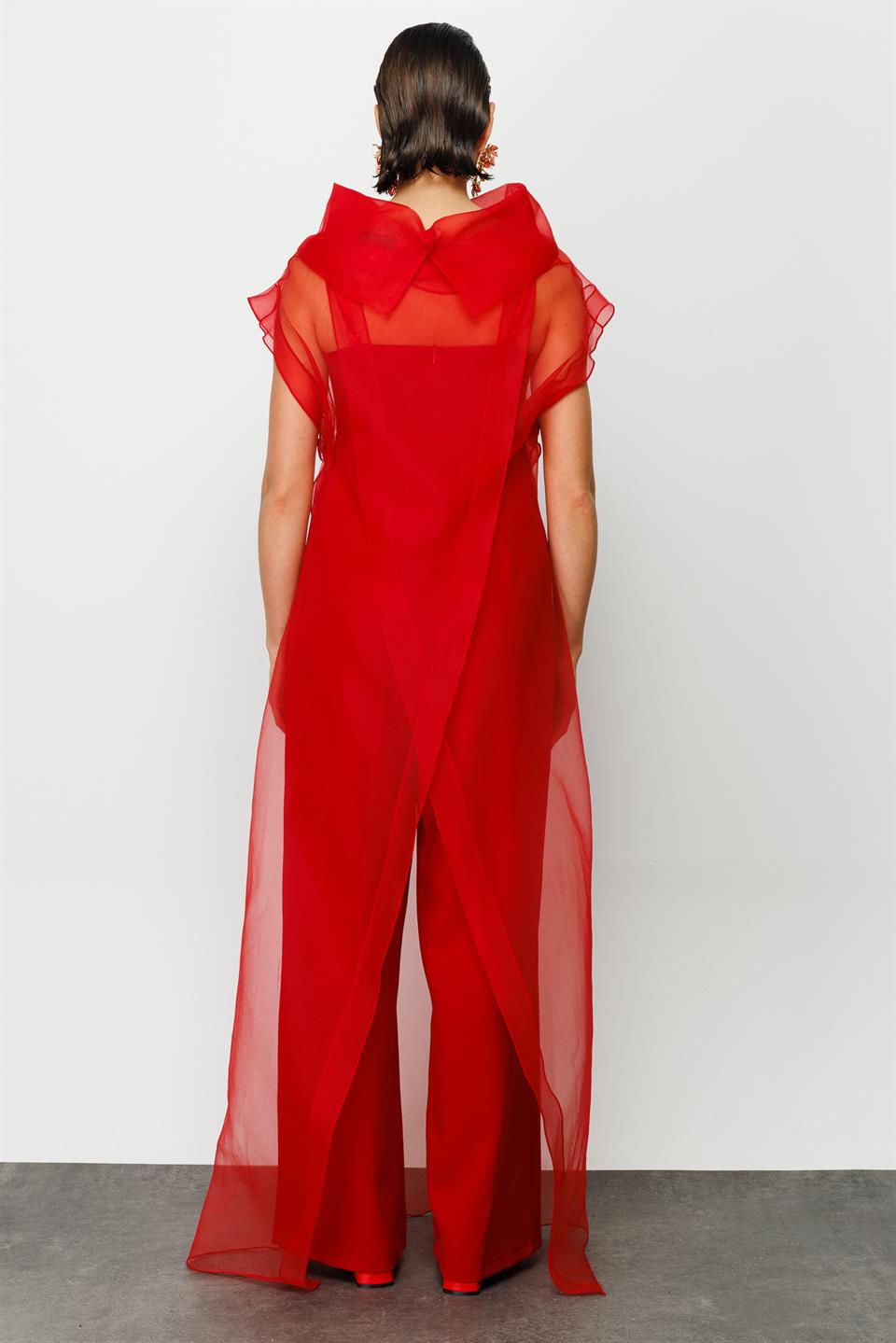 Organza Jumpsuit RED