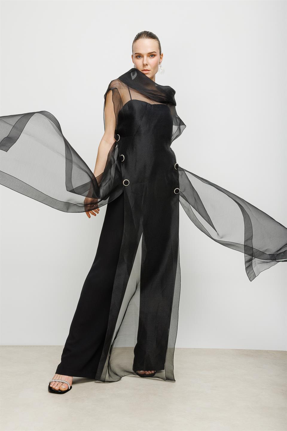 Organza Jumpsuit BLACK