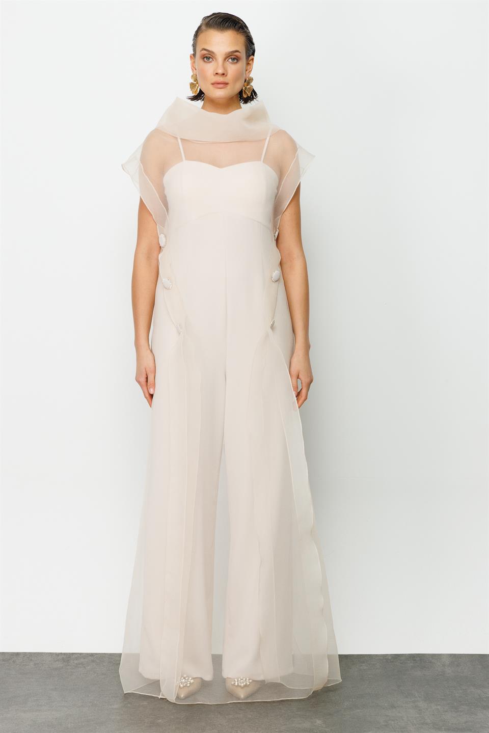 Organza Jumpsuit STONE